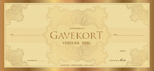 Gavekort på 1000 kr til Makia Salong